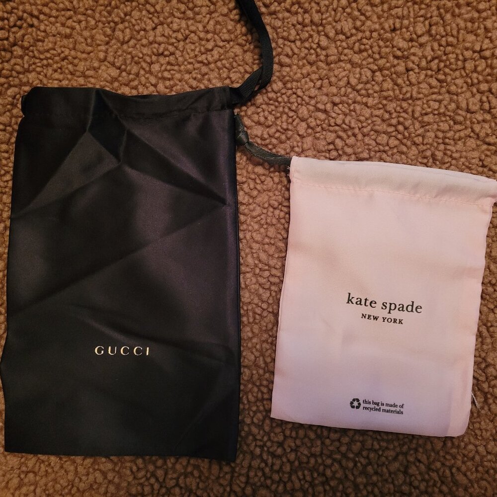 Gucci and Kate Spade dust bags